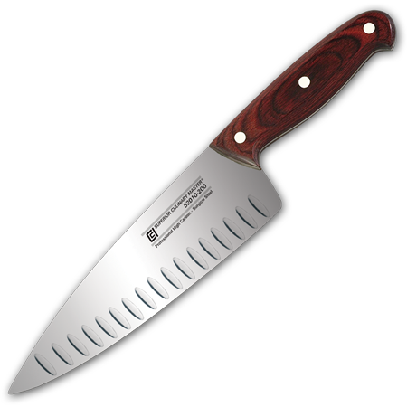 8" Chef‘s Knife, Granton Wide Blade