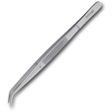 6" Competition Offset Tweezer, Stainless