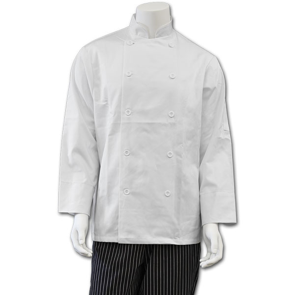 Chef's Jacket with Buttons, 100% Spun Polyester, CJ-5310