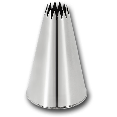 French Star Tip - Open, Seamless & Stainless, 18mm