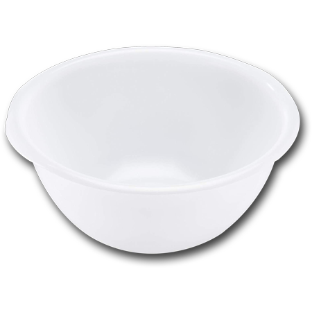 Round Plastic Bowl, PE, White  1.0L