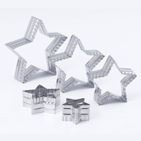 5 Piece Star Cutter Set - Double Sided