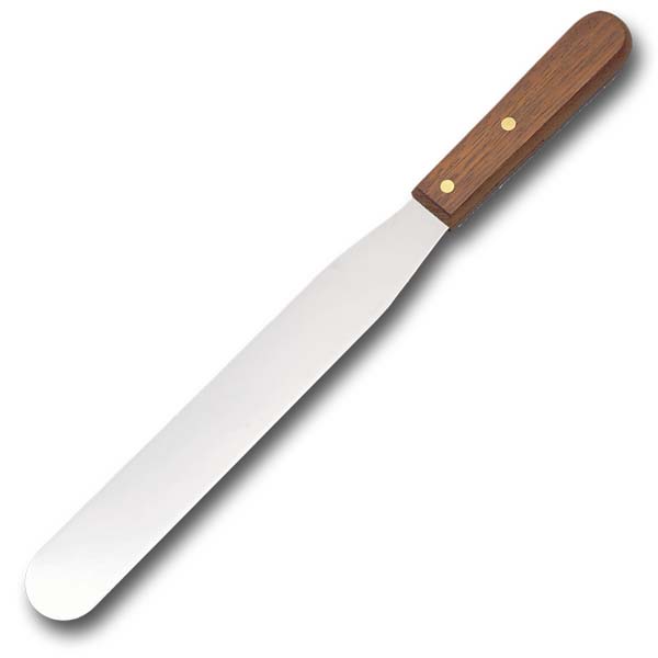 10" Straight Spatula - Wood Handle