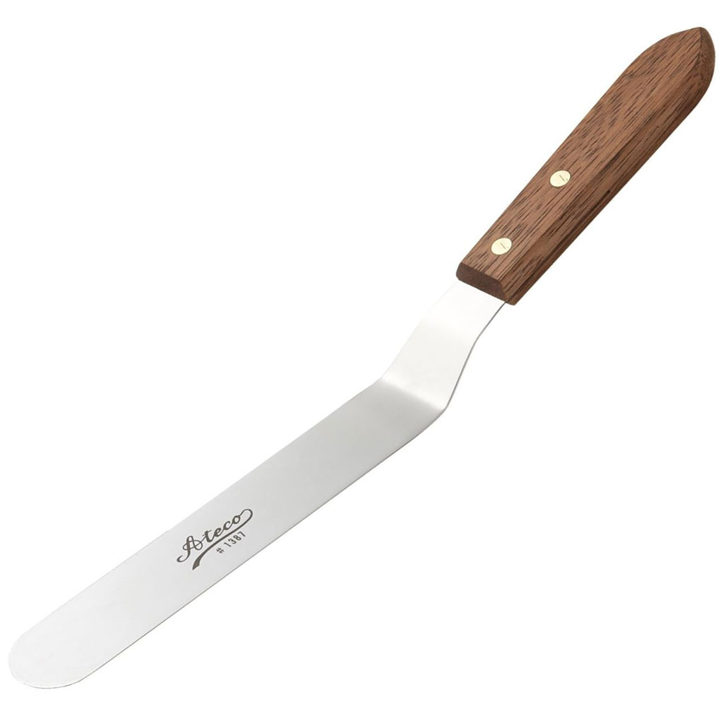 8" Offset SpatulaWood Handle