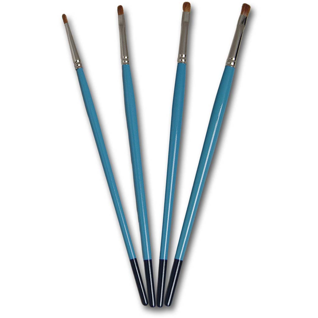 4 Piece Artist Brush Set