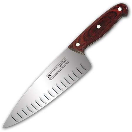 8" Chef‘s Knife, Granton Wide Blade