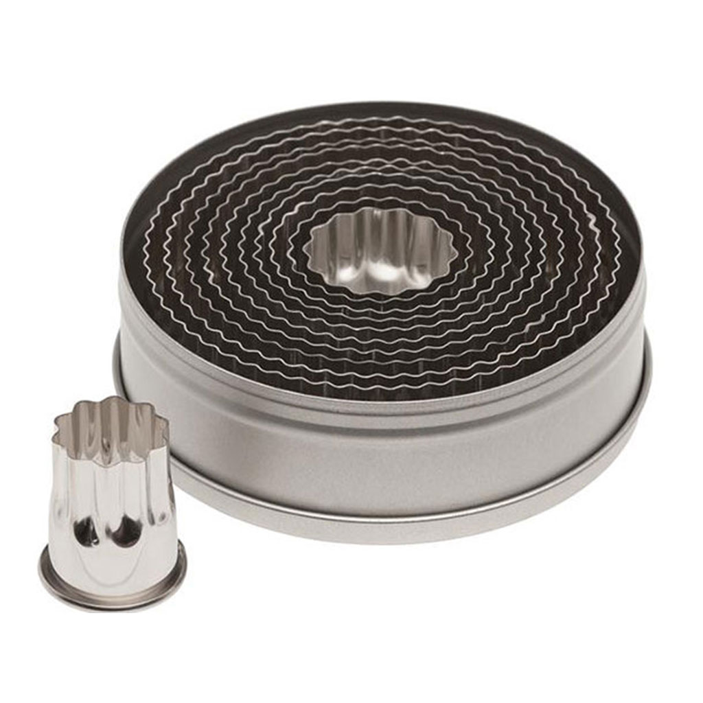 11 Piece Fluted Round Cutter Set