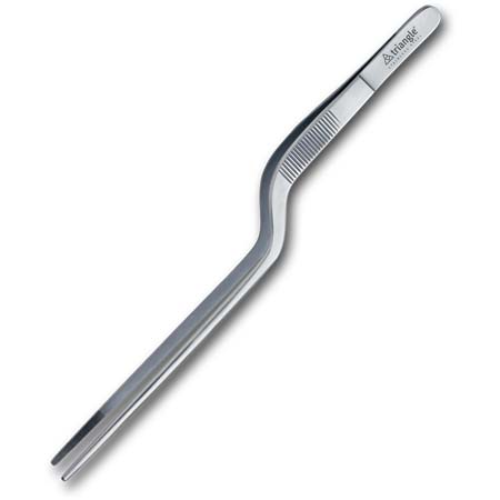 8" Competition Offset Tweezer, Stainless