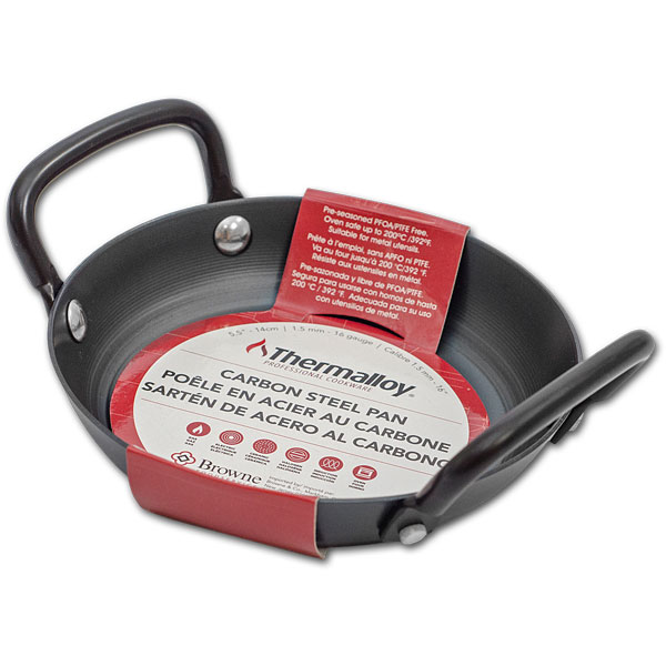 5.5" Carbon Steel Pan  with 2 Handles #3