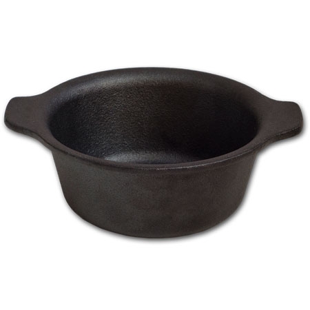 6.6" Pre-seasoned Cast Iron Round Dish
