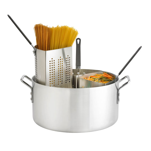 Aluminum Pasta Cooker with 4 Insets