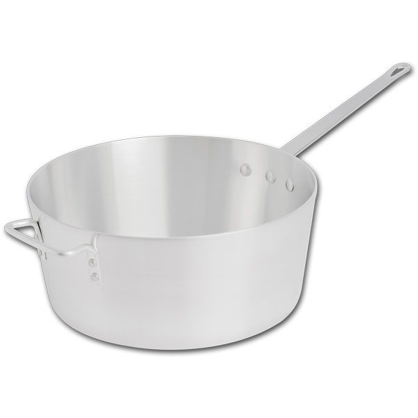 10.25 QT Aluminum Tapered Sauce Pan with Helper Handle