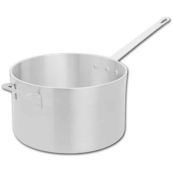 11 QT Aluminum Straight-Sided Sauce Pan with Helper Handle