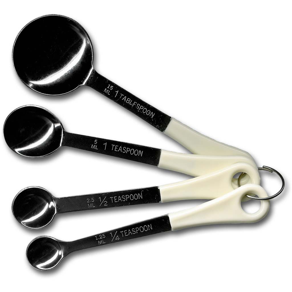 4 Pc. Measuring Spoon Set, Stainless Steel 