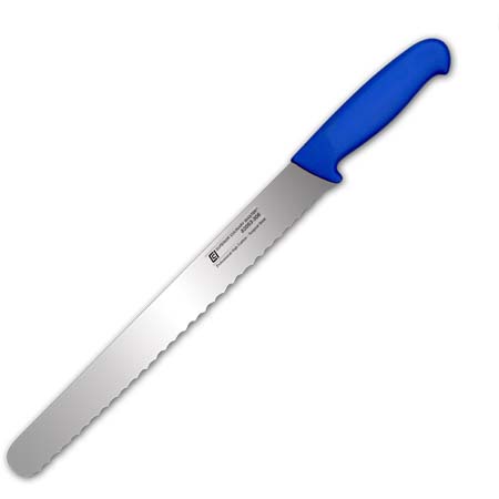 12"Slicer-Scalloped, Blue
Anti-Slip Handle