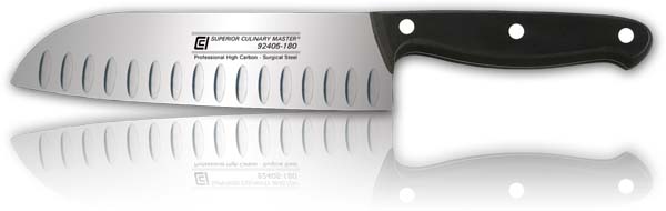 7" SANTOKU Knife, with Granton Blade