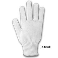 Steel Blend Knit Gloves Size:x-Small Color:Grey