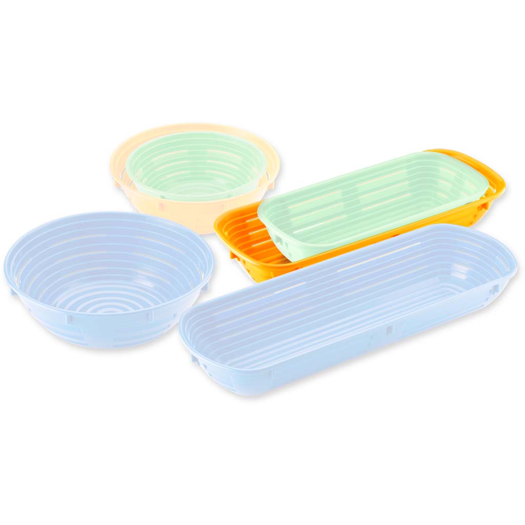 Proofing Basket Rectangular, Orange2.2Lbs - 1000g