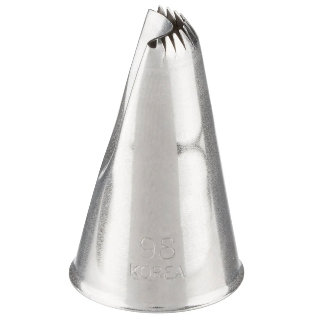 Ribbon Piping Tip #98, Stainless Steel
