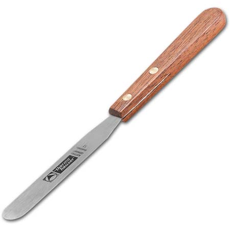 4" Straight Spatula - Wood Handle